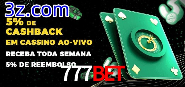 Promoções do cassino ao Vivo 777BET
